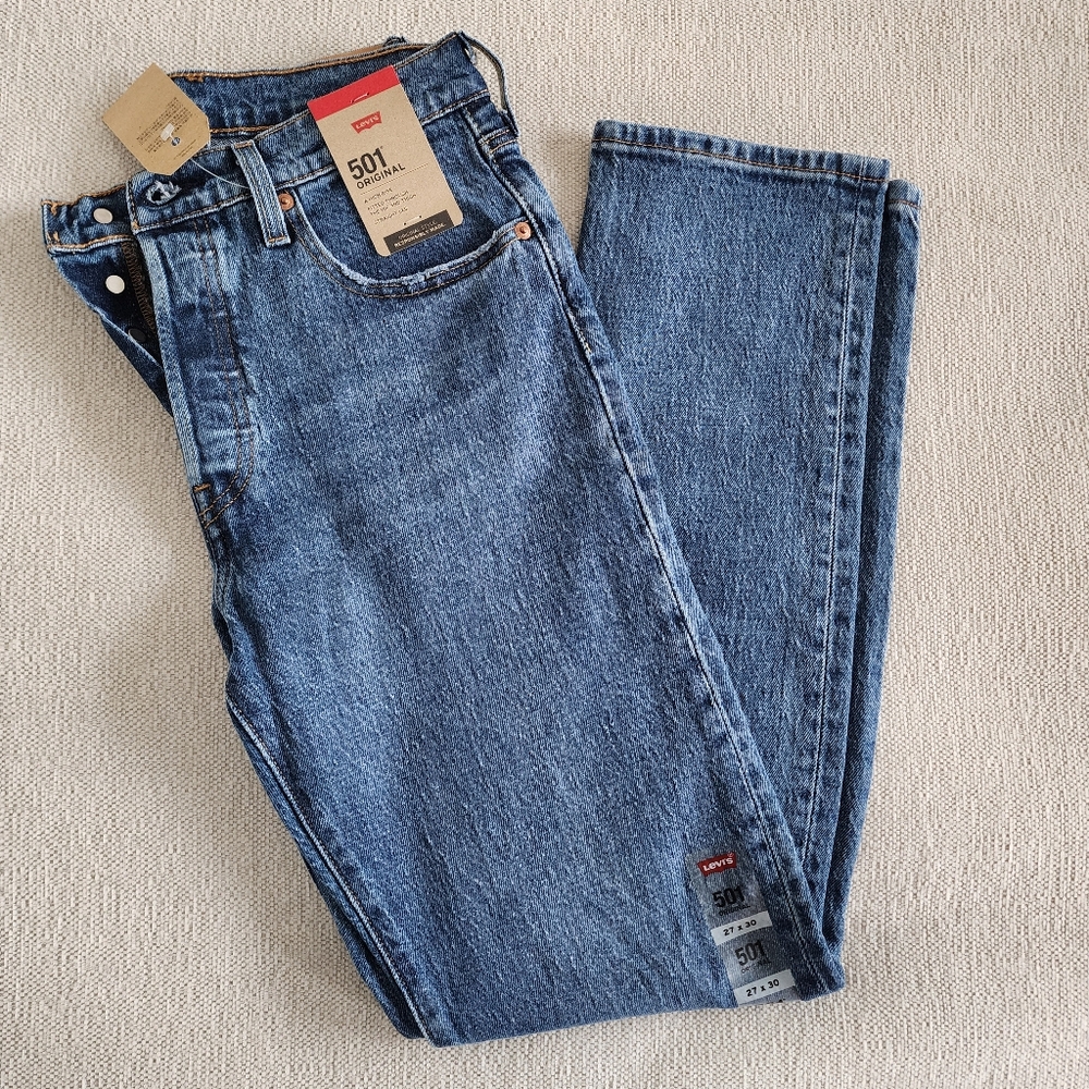 Levi's Blue Straight Leg Jeans Classic Style